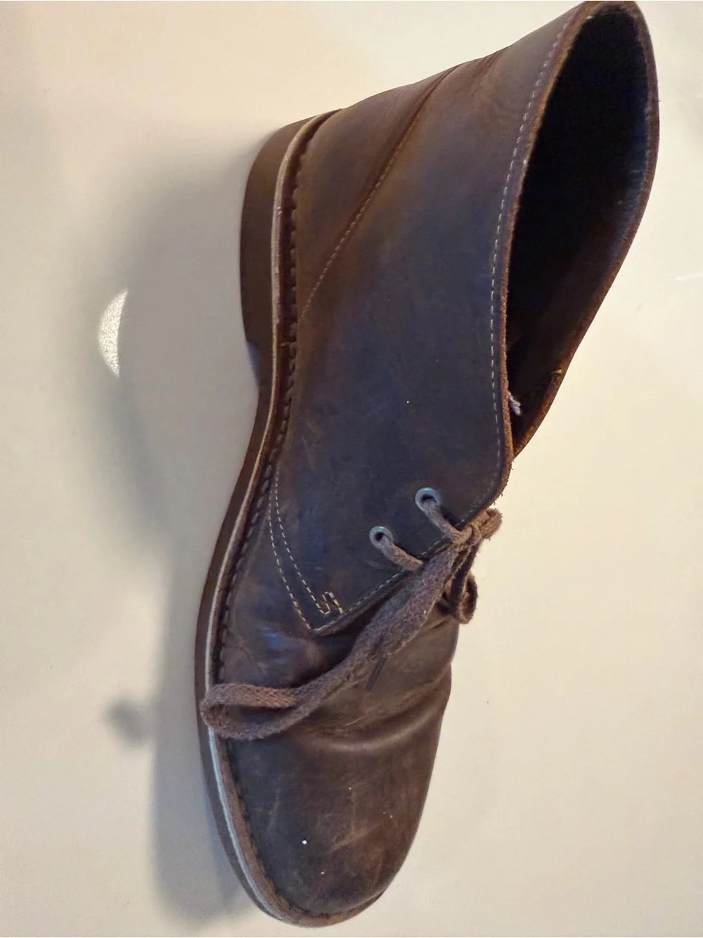 Clarks Men's Dark Brown Leather Chukka Boots